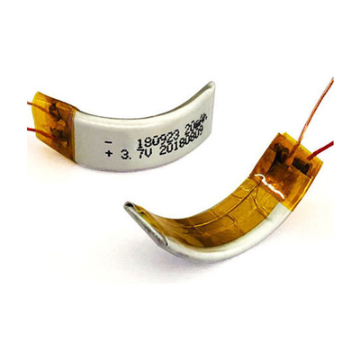 3.7V 22mAh مخصص بطارية LiPo حزمة بطارية ليثيوم بوليمر منحنية