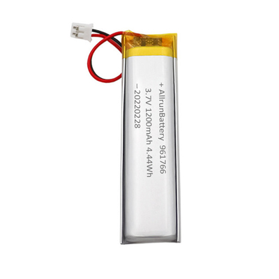 3.7V 1200mAh حزم بطاريات ليثيوم بوليمر مخصصة ضيقة للغاية للأجهزة الطبية المحمولة