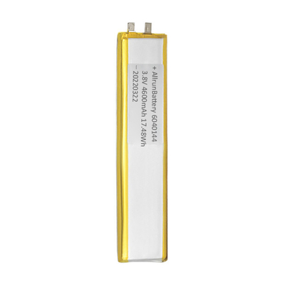 الاستقرار 4600mAh 3.8V مخصص بطارية LiPo ضيقة للغاية لأداة الكشف