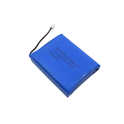 2S1P 7.4V 3000mAh بطارية ليثيوم طبية حزمة قوية قابلة لإعادة الشحن