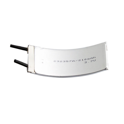 232357 بطارية LiPo المنحنية 210mAh 3.7V بطارية ليثيوم مخصصة