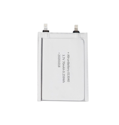 TBD 3.7V 70mAh بطارية LiPo رفيعة جدًا للعلامات الإلكترونية RFID
