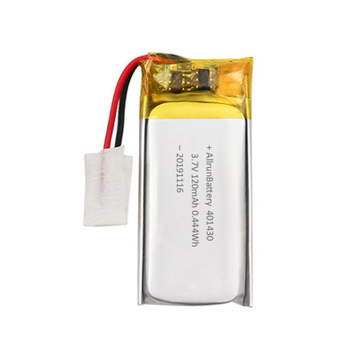 3.7V 120mAh بطارية LiPo قابلة للشحن بطارية ليثيوم بولي مخصصة 1C