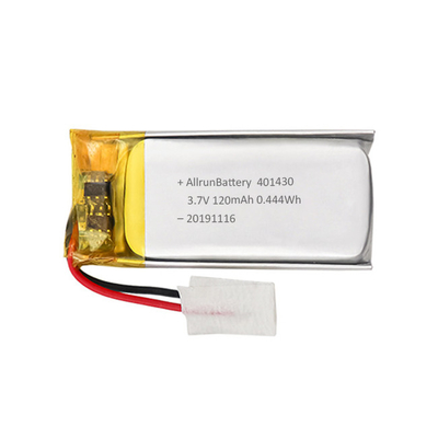 3.7V 120mAh بطارية LiPo قابلة للشحن بطارية ليثيوم بولي مخصصة 1C