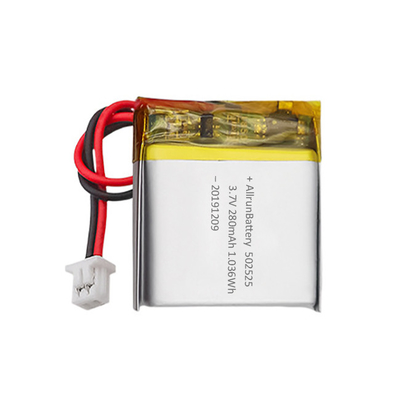 قابلة للشحن بطارية ليثيوم طبية مخصصة 3.7V 280mAh بطارية LiPo