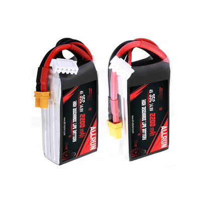 35C 14.8V بطارية LiPo حزمة عالية C معدل 4S بطارية ليبو 2200mAh