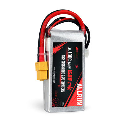 14.8V 4S 1500mAh بطارية LiPo 100C عالية معدل C حزمة بطارية LiPo