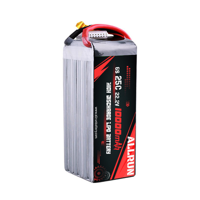 22.2V 6S 10000mAh بطارية LiPo 25C عالية معدل C بطارية LiPo