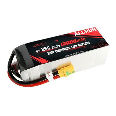 RC 25C 6S 12000mAh بطارية ليبو 22.2 فولت بطارية عالية معدل C