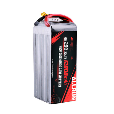 RC 25C 6S 12000mAh بطارية ليبو 22.2 فولت بطارية عالية معدل C