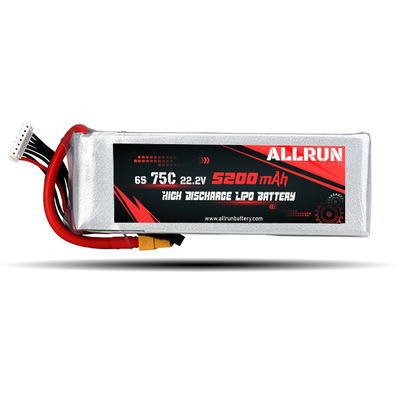 9048155 75C 22.2V 6S 5200mAh بطارية LiPo عالية التفريغ