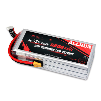 9048155 75C 22.2V 6S 5200mAh بطارية LiPo عالية التفريغ