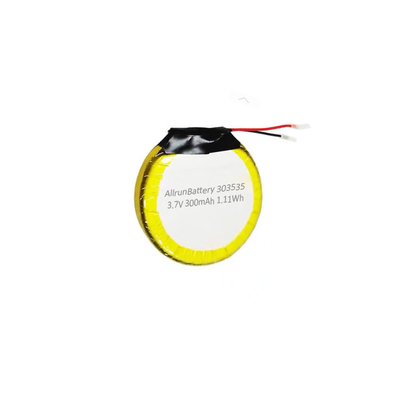 آمنة 3.7V 300mAh بطارية LiPo بطارية ليثيوم بوليمر مستديرة قابلة لإعادة الشحن 303535