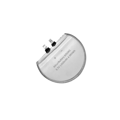 3.7V 1350mAh خلايا بطارية LiPo مستديرة مخصصة قابلة لإعادة الشحن 655045
