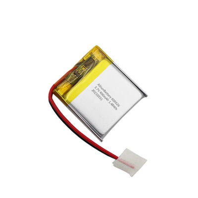 ضوء 1C مربع على شكل بطارية قابلة للشحن 3.7 فولت بطارية 400mAh