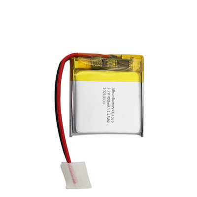 ضوء 1C مربع على شكل بطارية قابلة للشحن 3.7 فولت بطارية 400mAh
