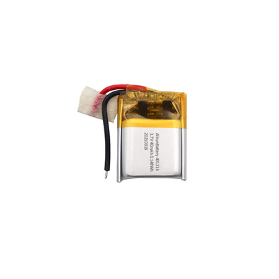 3.7V 40mAh بطارية LiPo صغيرة جدا / بطارية ليثيوم بوليمر 401215