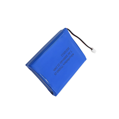2S1P 7.4V 3000mAh بطارية ليثيوم طبية حزمة قوية قابلة لإعادة الشحن