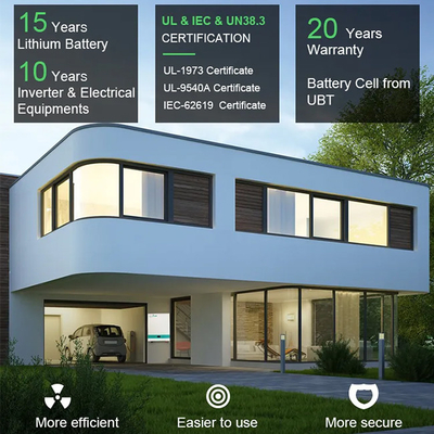 خلية منشورية مثبتة على الحائط Lifepo4 بطارية RS485 / CAN 51.2V 100ah بطارية ليثيوم
