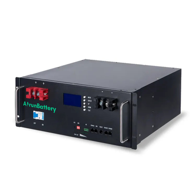 20KW 48V 51.2V حزمة بطارية تخزين الطاقة تكويم خادم الرف بطارية LiFePO4